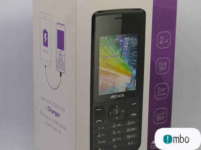 Telefon Archos f24 PowerBank Dual Sim Latarka Bateria 4000mA - 1