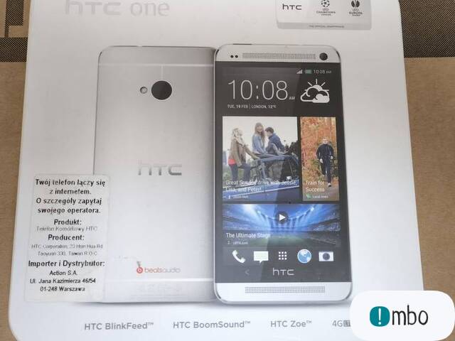 HTC One m801 n 2/32 GB srebrny smartfon wspaniały unikat - 1